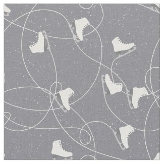 Christmas ice skates pattern - Christmas gifts Fabric