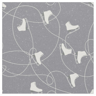 Christmas ice skates pattern - Christmas gifts Fabric