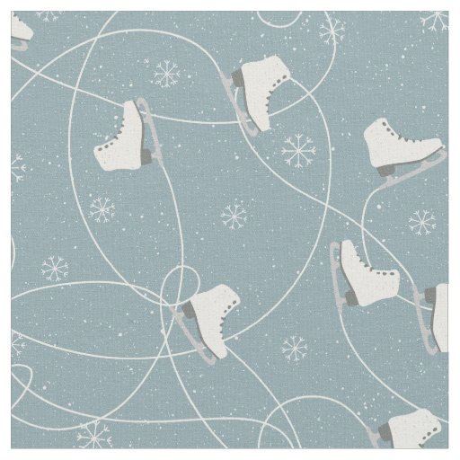 Christmas ice skates pattern - Christmas gifts Fabric