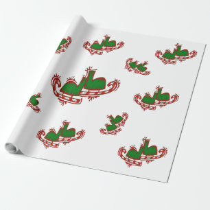 Christmas Ice Skates - Wrapping Paper