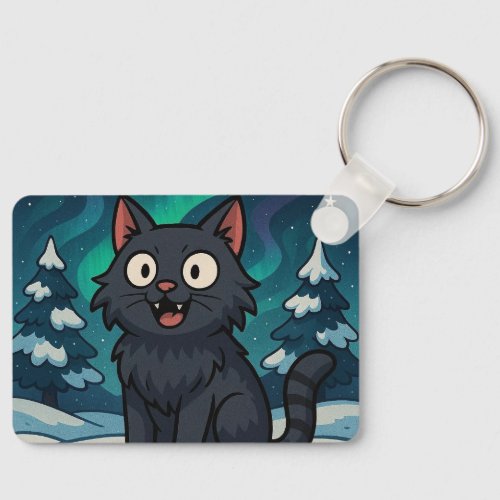 Christmas Icelandic Yule Cat Keychain
