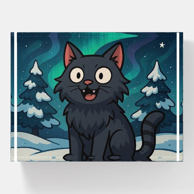 Christmas Icelandic Yule Cat  Paperweight (Front)