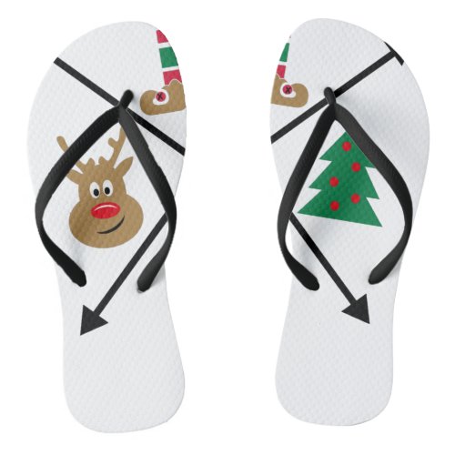 Christmas Icons Flip Flops