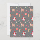 Christmas Icons Mobile Baby Shower Invitation (Back)