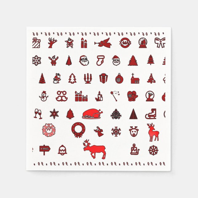 Christmas Icons Napkins (Front)