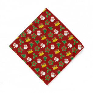 Christmas Icons Pattern Bandana