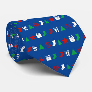 Christmas Icons (Tri-Color) Neck Tie