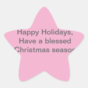 christmas ideas star sticker