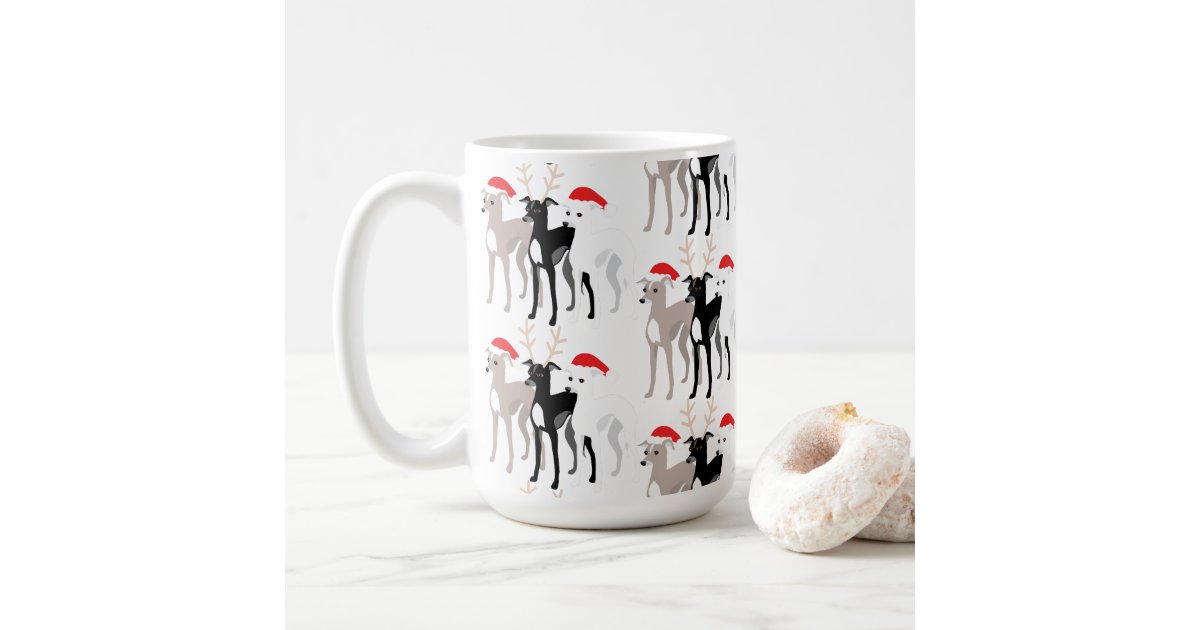 Christmas Iggy Italian Greyhounds or Whippets Coffee Mug