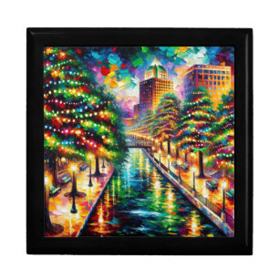 "Christmas Illumination: San Antonio Riverwalk" Gift Box