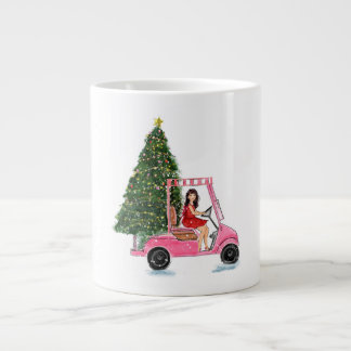 Christmas illustration giant coffee mug