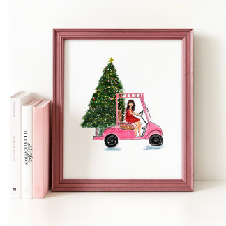 Christmas illustration poster