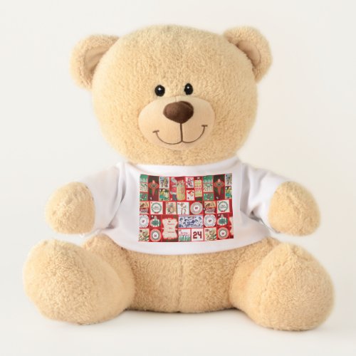 Christmas illustrations Vintage Holiday Fun Teddy Bear