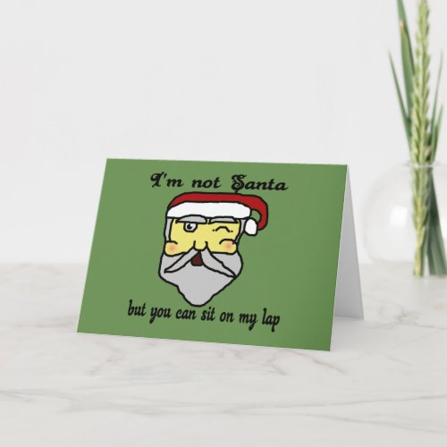 Christmas Im Not Santa Holiday Card