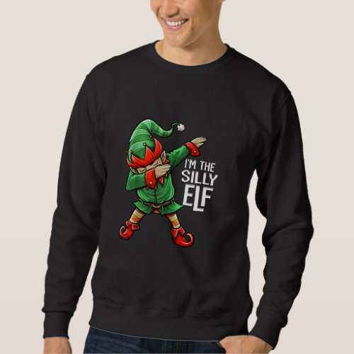 Christmas Im The Silly Elf Squad Family Matching  Sweatshirt