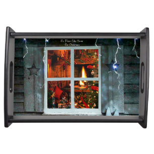 Christmas image for Serving-Tray-Black Serving Tray