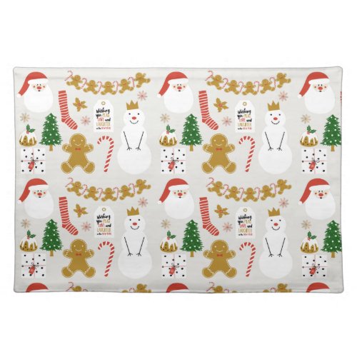 Christmas images cloth placemat
