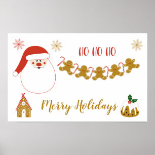 Christmas images kids poster