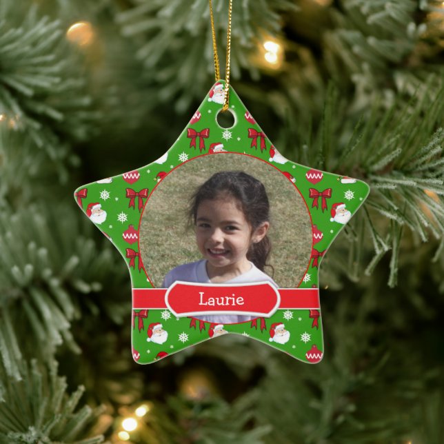 Christmas Images Kids Star Photo Ornament (Tree)