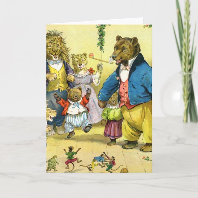 Christmas In Animal Land Holiday Card (Front)