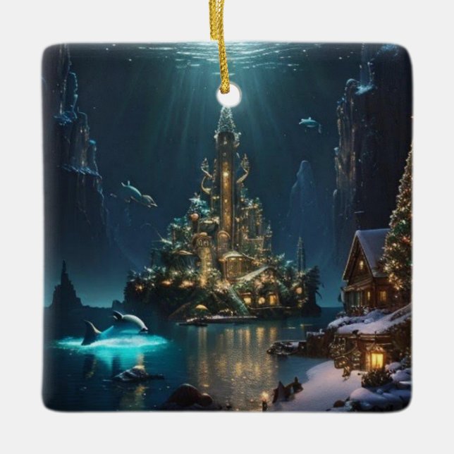 Christmas In Atlantis Ornament (Front)