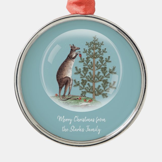 Christmas in Australia Metal Ornament (Front)