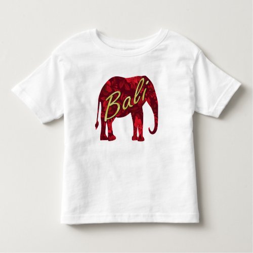 Christmas in Bali Batik 1 Elephant Toddler T_shirt