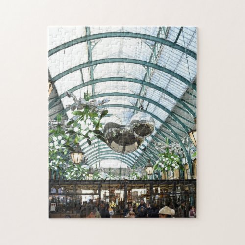 Christmas in Covent Garden London England UK Jigsaw Puzzle