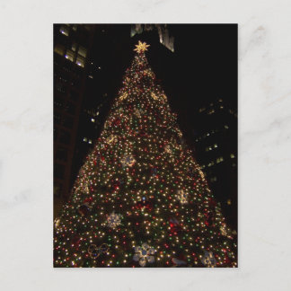 Christmas in Daley Plaza Chicago Postcard