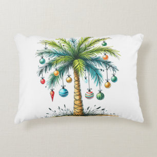 Christmas In December Tropical Christmas Beach Pal Accent Pillow
