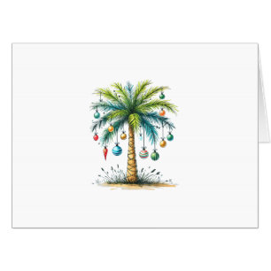 Christmas In December Tropical Christmas Beach Pal Card