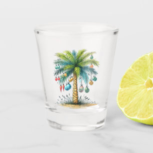 Christmas In December Tropical Christmas Beach Pal Shot Glass