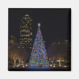 Christmas In Downtown Dallas Magnet