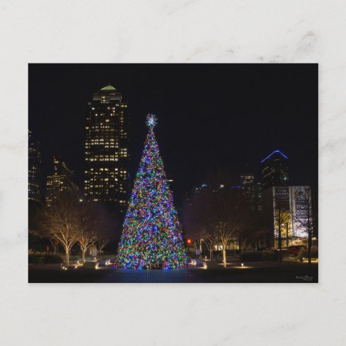 Christmas In Downtown Dallas Postcard