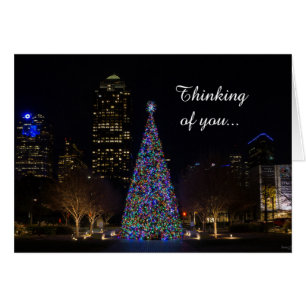 Christmas In Downtown Dallas Thinking Of You Card