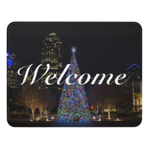 Christmas In Downtown Dallas Welcome Door Sign