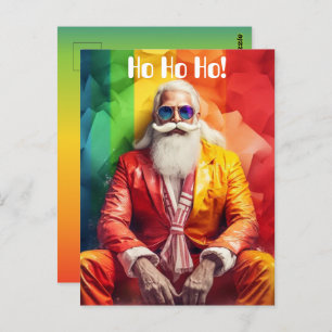 Christmas in Every Color Postcard