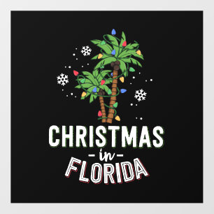Christmas In Florida Deck The Palm Trees Family Floor Decals