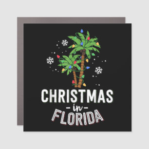 Christmas In Florida Deck The Palm Trees Family Va Car Magnet