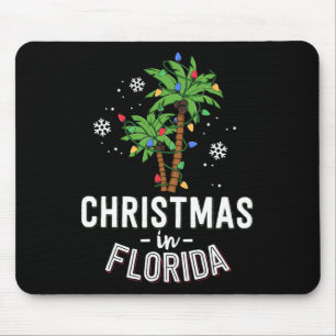 Christmas In Florida Deck The Palm Trees Family Va Mouse Pad