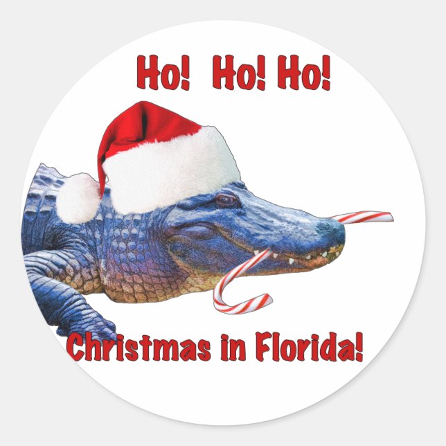 Christmas in Florida Sticker (Front)