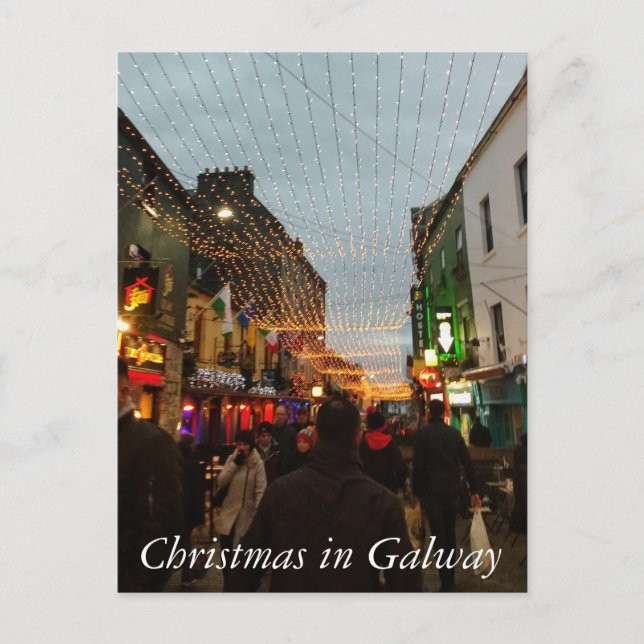 Christmas in Galway Holiday Postcard (Front)