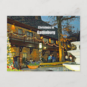 Christmas in Gatlinburg, Tennessee Holiday Postcard
