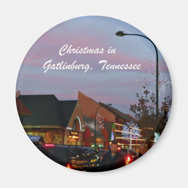 Christmas in Gatlinburg, Tennessee Magnet (Front)