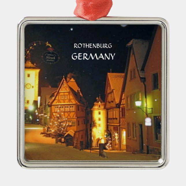 CHRISTMAS IN GERMANY METAL ORNAMENT (Front)