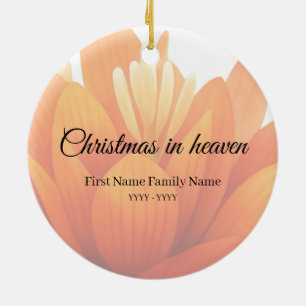 Christmas in heaven memorial ornament