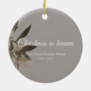 Christmas in heaven memorial ornament