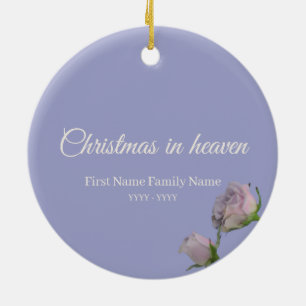 Christmas in heaven memorial ornament