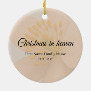 Christmas in heaven memorial ornament blossom