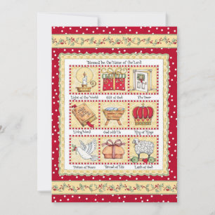 Christmas... In Jesus Name... Flat Card! Holiday Card